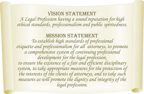 Vision Statement General Legal Council