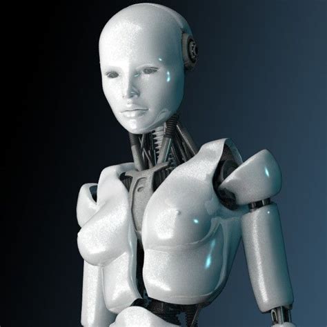 3d Robot Bot Female Female Robot By Richardsee Female Robot Cyborg