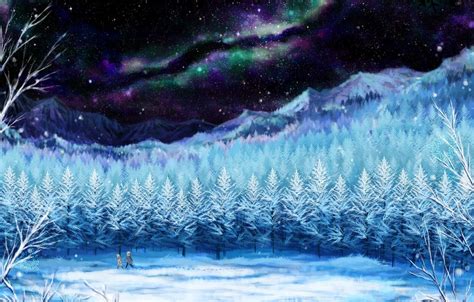 Winter Nature Anime Wallpapers Wallpaper Cave