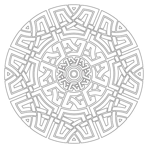 Many designs to choose from. Celtic Mandala Coloring Page