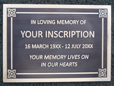 Choosing The Best Memorial Plaque To Remember Your Loved Ones