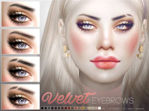 The Best Eyebrows By Pralinesims Sims The Sims 4 Skin Sims 4 Cc Makeup