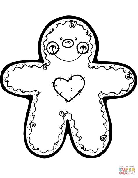 Gingerbread cookie coloring page as a concept of christmas, winter, cold, outline vector stock illustration with ginger man Gingerbread Man coloring page | Free Printable Coloring Pages