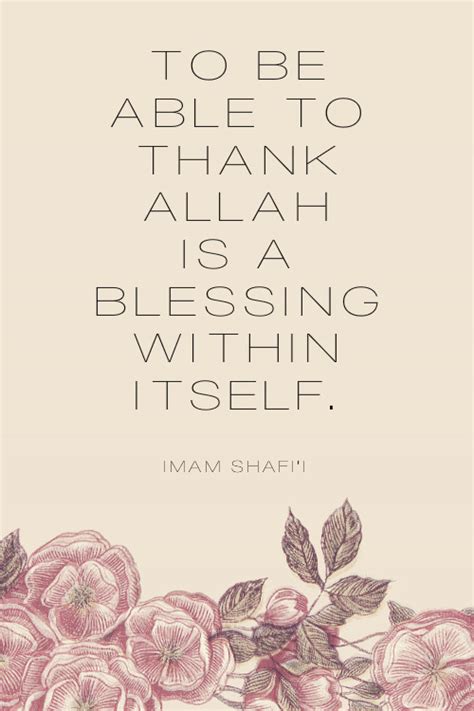 Peace Be Upon You To Be Able To Thank Allah Is A Blessing Within