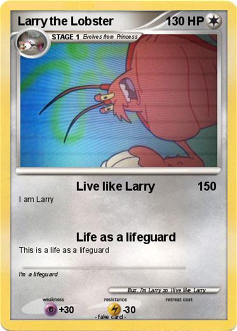 Check spelling or type a new query. Pokémon Larry the Lobster 8 8 - Live like Larry - My ...