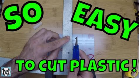 How To Easily Cut Plastic Sheets By Hand Youtube