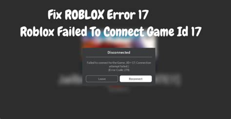 Fix Roblox Error Roblox Failed To Connect Game Id Latest