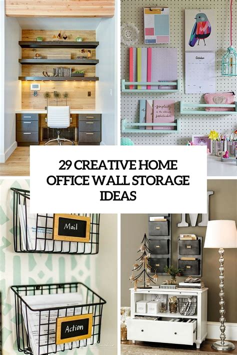29 Creative Home Office Wall Storage Ideas Shelterness