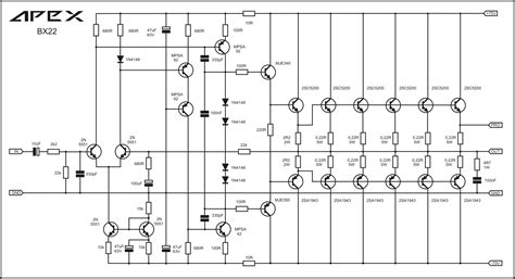 Electronics projects, amplifier protection and power. APEX BX22 Anfi devre şeması | Uydudoktoru