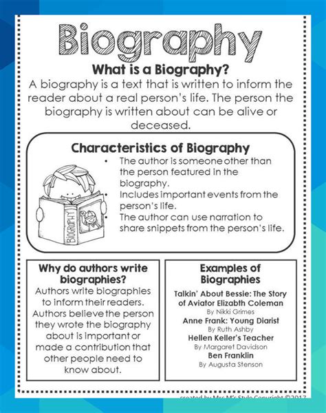A Poster Describing The Characteristics Of An Authors Workbook Which