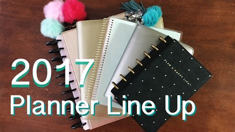 My 2017 Planner Line Up What Im Using Youtube