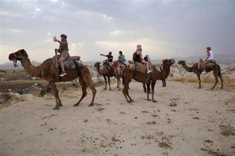 Kapadokya nın masalsı manzarasını deve safari ile keşfediyorlar