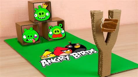 How To Make Angry Birds In Real Life Cardboard Game Diy Youtube