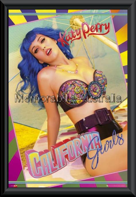 Katy Perry California Girls Poster Framed F K Music Music Memorabilia Entertainment