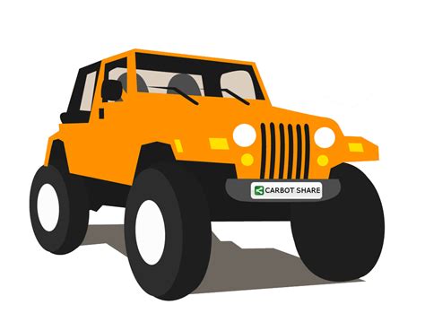Front Side Jeep Car Clipart Free Svg File For Members Svg Heart