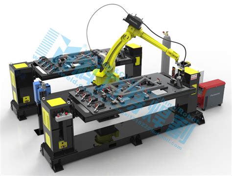 8 Axis Welding Robot Workstation With Dual Rotating Platforms Kelite