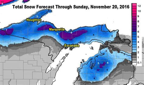 Winter Storm Warning Hoisted For Upper Peninsula For Half Foot Of Snow