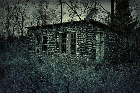 creepy shack photograph by scott hovind