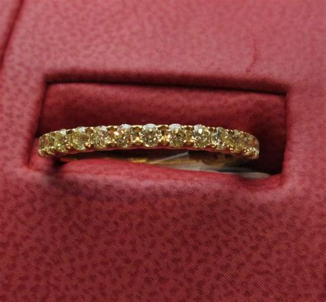 Yellow Gold Yellow Diamond Anniversary Ring Diana Michaels Jewelers