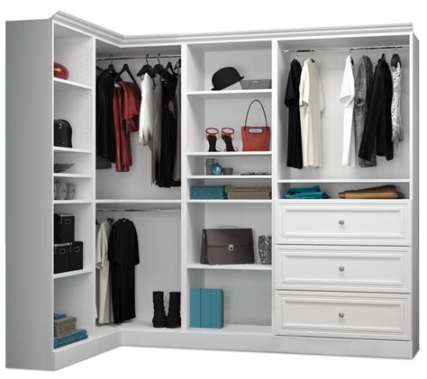 Versatile White 90 Corner Storage Wardrobe From Bestar 40854 17