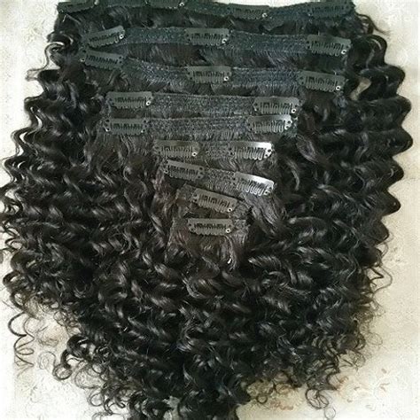 Irhe Steam Kinky Curly Clip In Hairhuman Hair For Parlour Rs 4500