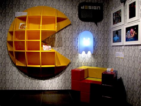 Pac Man Shelf And Tetris Seat Boys Bedroom Furniture Trendy Bedroom