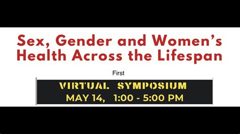 Welcome And Introduction Sex Gender And Womens Health Across The Lifespan Symposium Cc Youtube