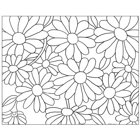 Gerber Daisy Coloring Pages