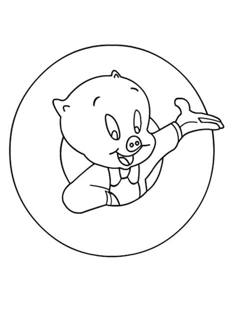 Porky Pig And Bugs Bunny Coloring Page Free Printable Coloring Pages