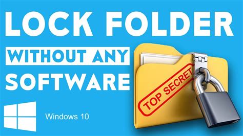 How To Lock Folder In Pc Without Any Software How To Hide Any Folder