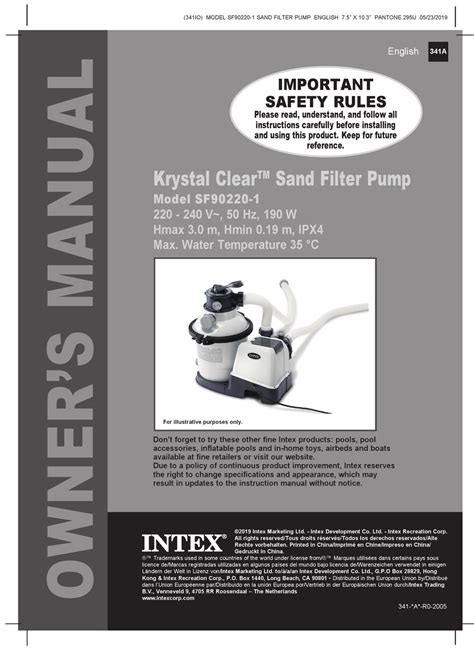 Intex Krystal Clear Sf90220 1 Owners Manual Pdf Download Manualslib