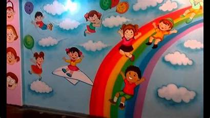 Wall Painting Classroom Play Preschool Theme India