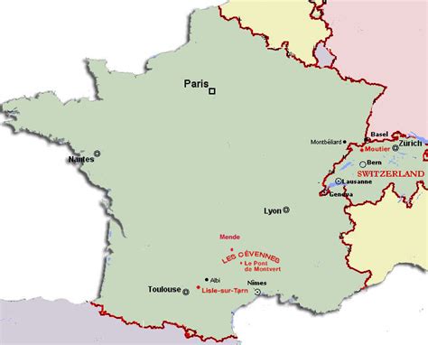 France switzerland germany map 1:1. MAP OF FRANCE AND SWITZERLAND - Recana Masana