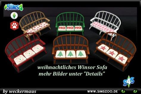 Blackys Sims 4 Zoo Winsor Sofa By Weckermaus • Sims 4 Downloads Sims