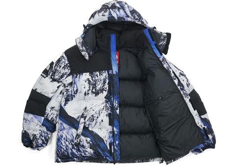 Supreme The North Face Mountain Baltoro Jacket Bluewhite Tnf Mtn Fw17