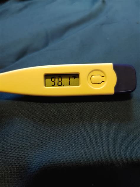 My Current Body Temperature Is Normal Because I Am Not Sick R