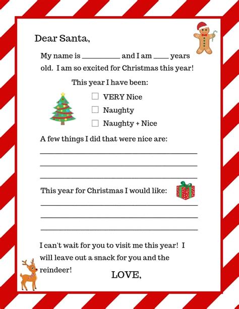 December has arrived and the kids are starting to get excited. Free Printable Letter to Santa - Just What We Eat