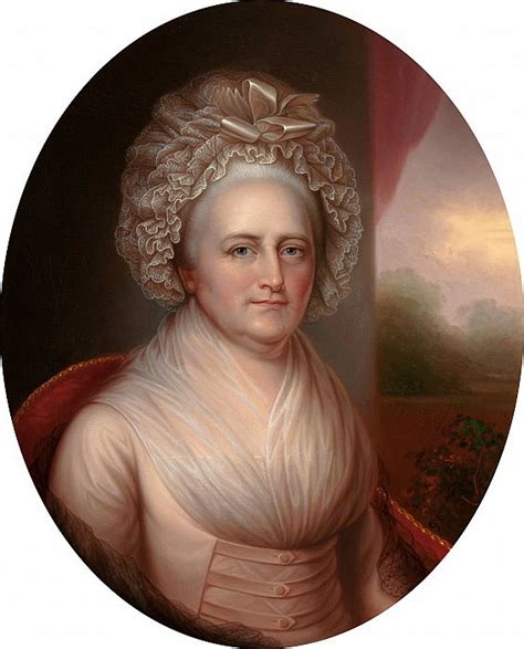 Portrait Of Martha Washington 1731 1802 By Rembrandt Peale