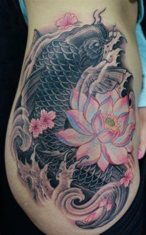 Here is another example of a breathtakingly beautiful koi fish design on a ladies back. 50+ Koi Fish Tattoo Design Variations with Different ...