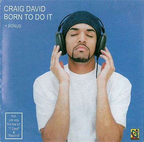 Craig David Born To Do It Album Cover Craig David Born To Do It