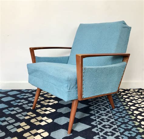 Vintage Retro Armchair Blue 634 Retro Armchair Blue Armchair