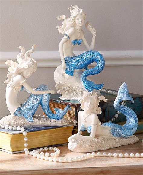 Mermaid Figurines Amazon Mermaid Little Disney Traditions Figurine