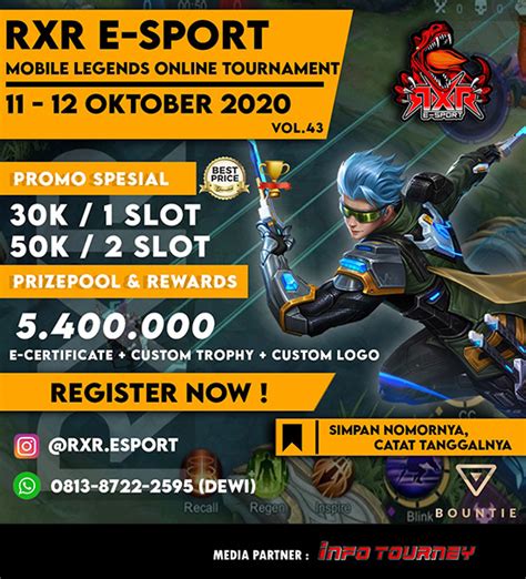 Turnamen Mobile Legends - RXR E-SPORT SEASON 43