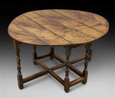 Late 17th C Oak Gateleg Table With Fine Patia 669947