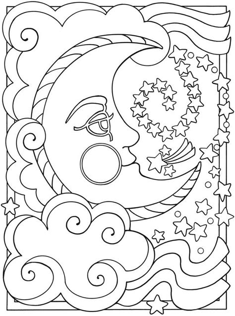 Free Printable Moon And Stars Coloring Pages Toddnmey