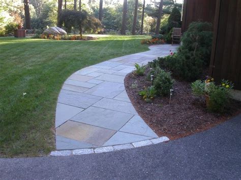 Curved Paver Walkway Curving Walkway Made From Full Color Natural