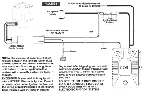 Tach output tach output original wires to leading coil ignition key electronic ignition amplifier trailing coil r e d o r a n g e b l a c k w h it e. Mallory Promaster Coil 29440 Wiring