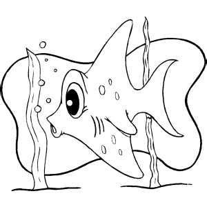 Free printable easter coloring pages | sheets. Surprised Fish Among Seaweed | Ocean coloring pages ...