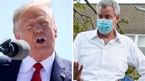 trump threatens to send federal agents to new york city if bill de blasio can t stop the