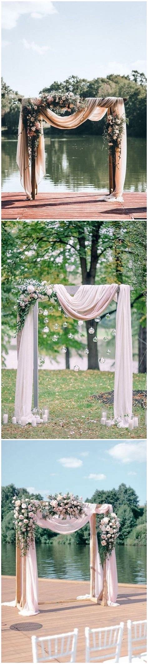 20 Wedding Arches With Drapery Fabric In 2020 Wedding